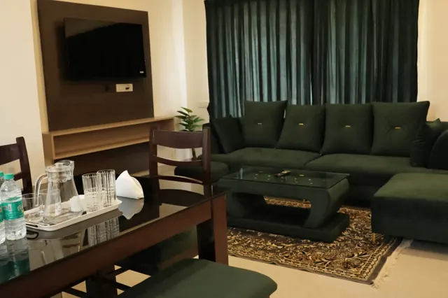 Living Room at SKY Service Apartment